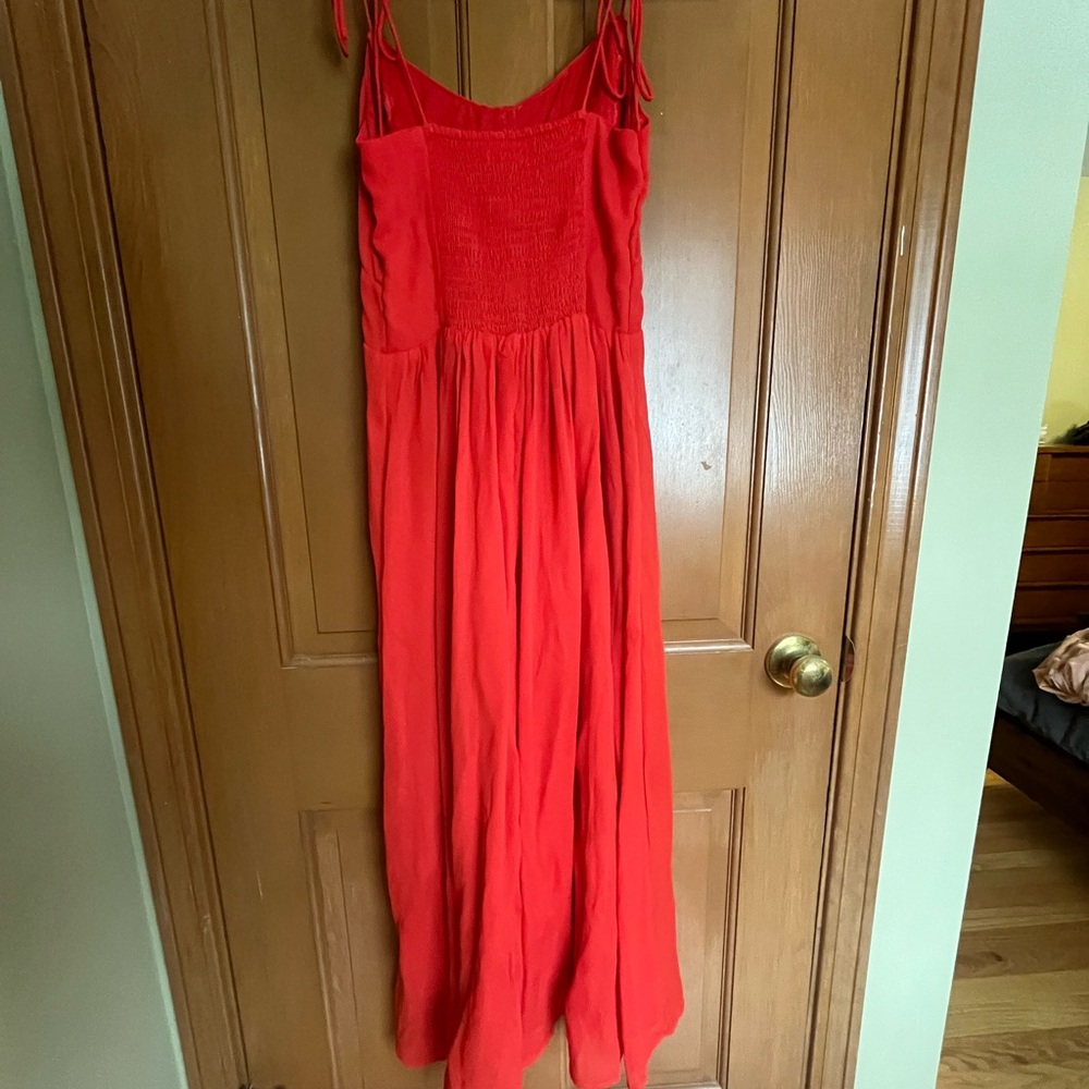 Abercrombie Tie-Strap Corset Midi Dress - Picture 6 of 6